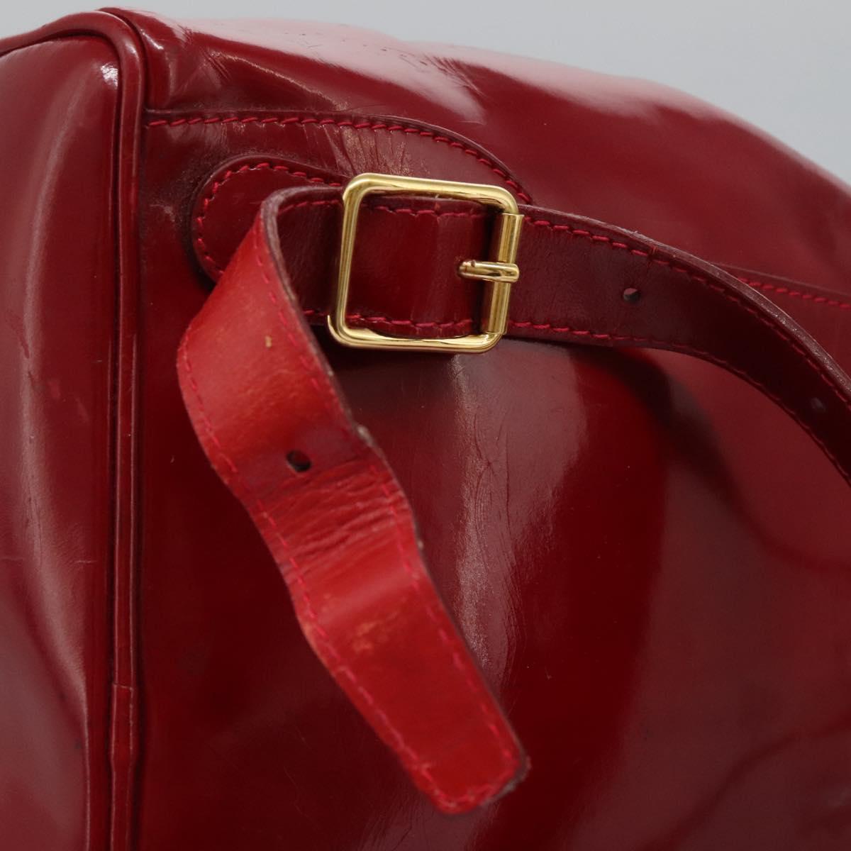 GUCCI Bamboo Backpack Enamel Red Gold 003 2058 0030 Auth BD1452