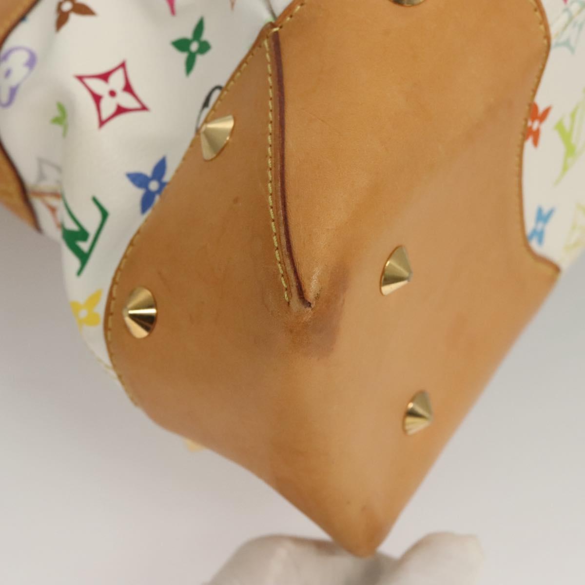 LOUIS VUITTON Monogram Multicolor Judy GM Shoulder Bag White M40253 Auth BD1463V