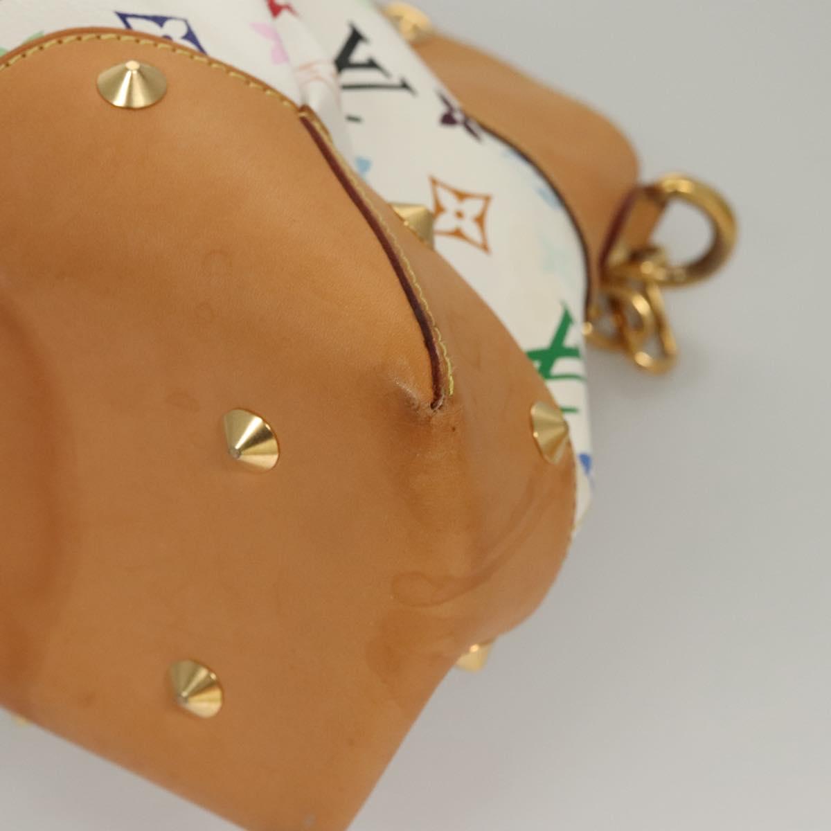 LOUIS VUITTON Monogram Multicolor Judy GM Shoulder Bag White M40253 Auth BD1463V