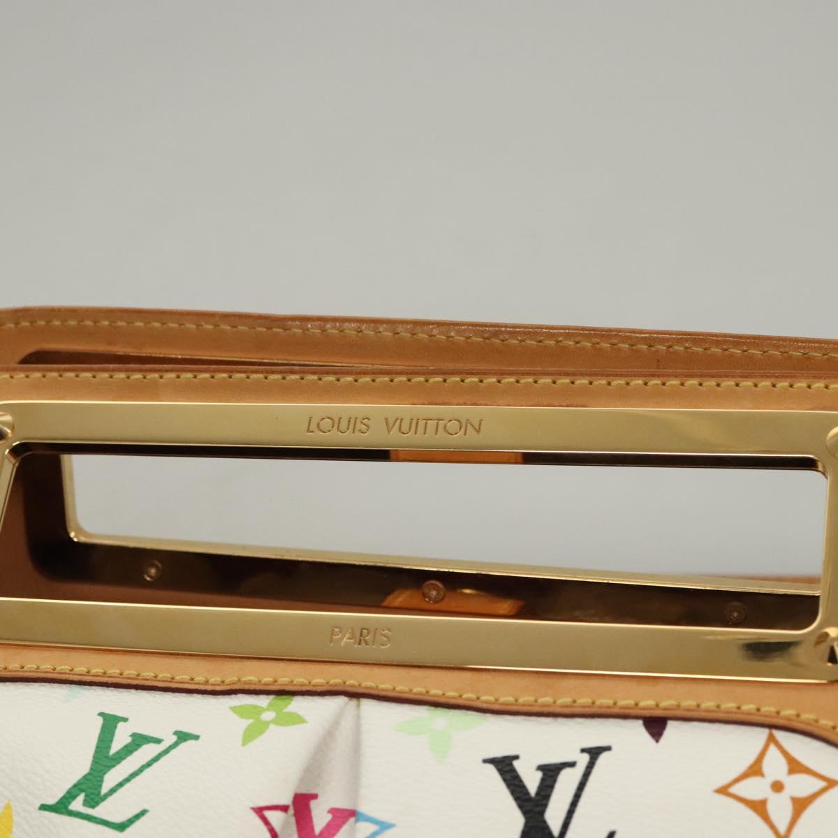LOUIS VUITTON Monogram Multicolor Judy GM Shoulder Bag White M40253 Auth BD1463V