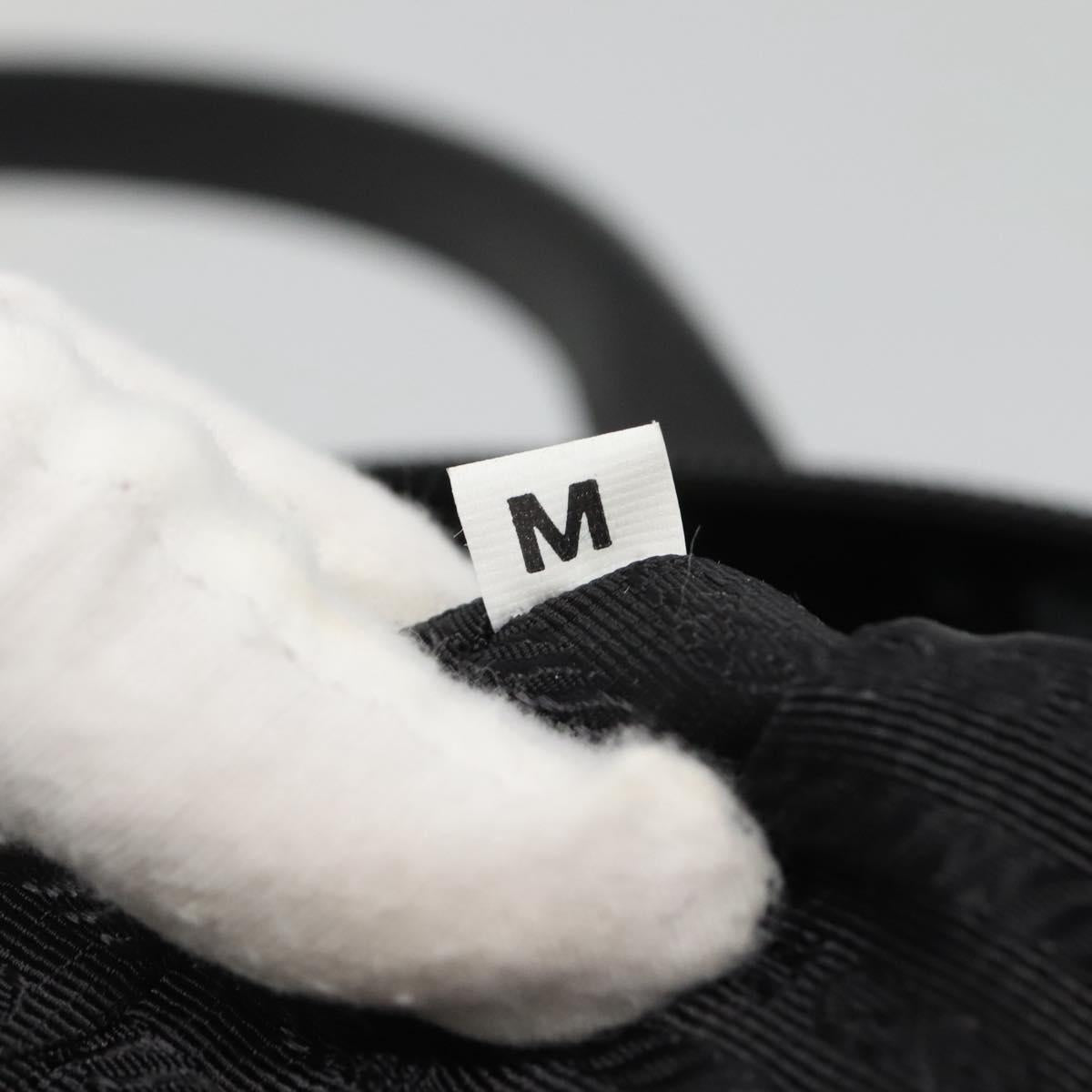 PRADA Tote Bag Nylon 2way Orange Black Silver Auth BD147