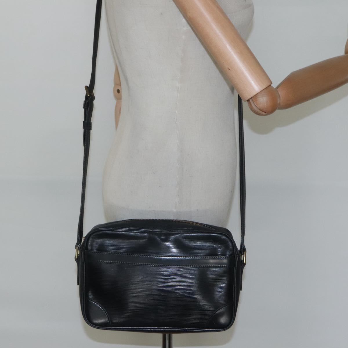 LOUIS VUITTON Epi Trocadero 23 Shoulder Bag Black M52302 LV Auth BD1471