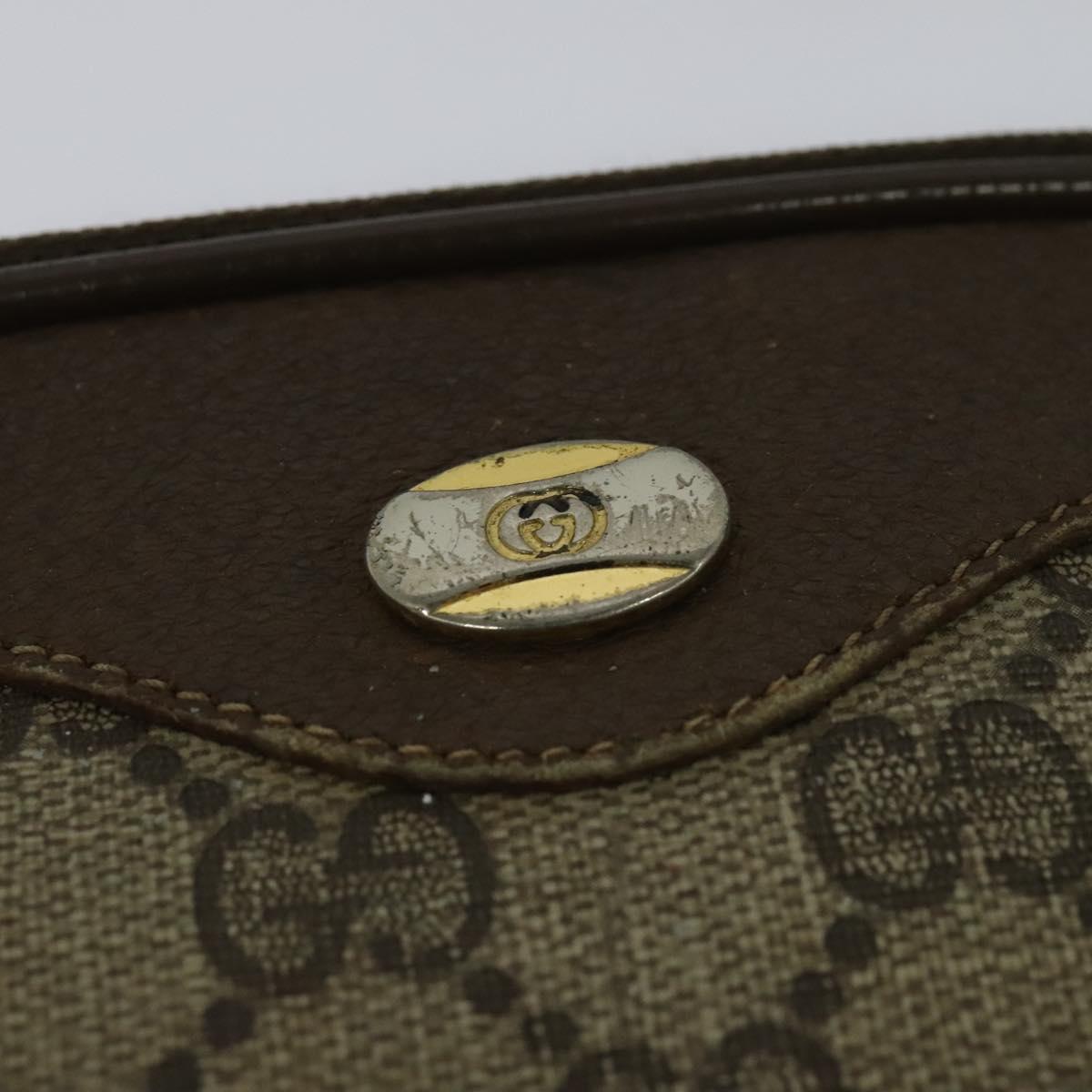 GUCCI GG Supreme Shoulder Bag PVC Beige 97 02 068 Auth BD1474