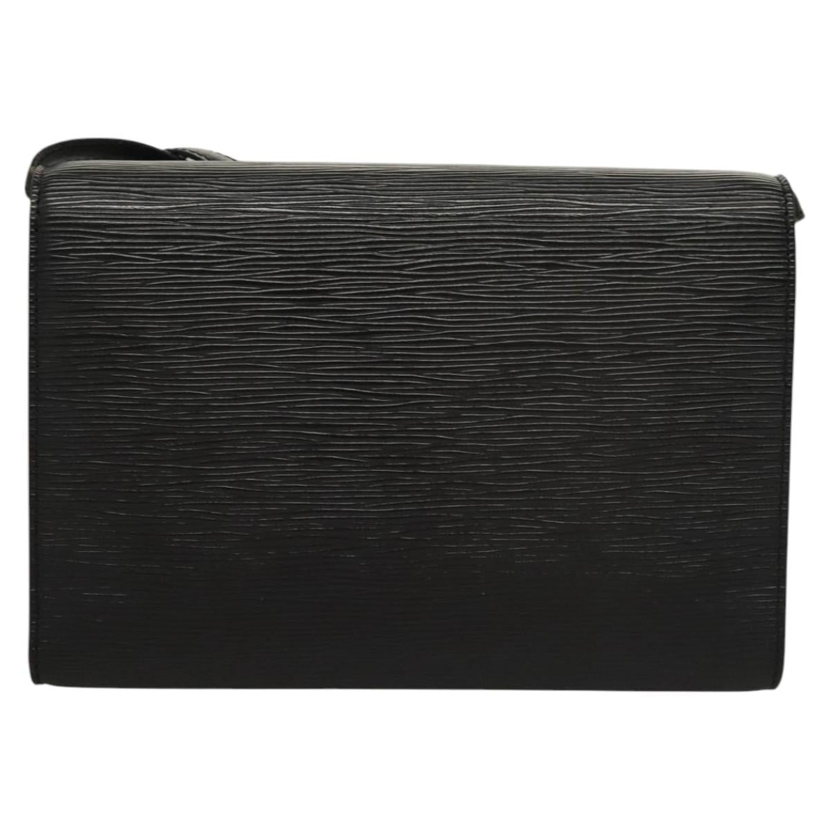 LOUIS VUITTON Epi Pochette Arche Shoulder Bag Black Noir M52572 LV Auth BD1510