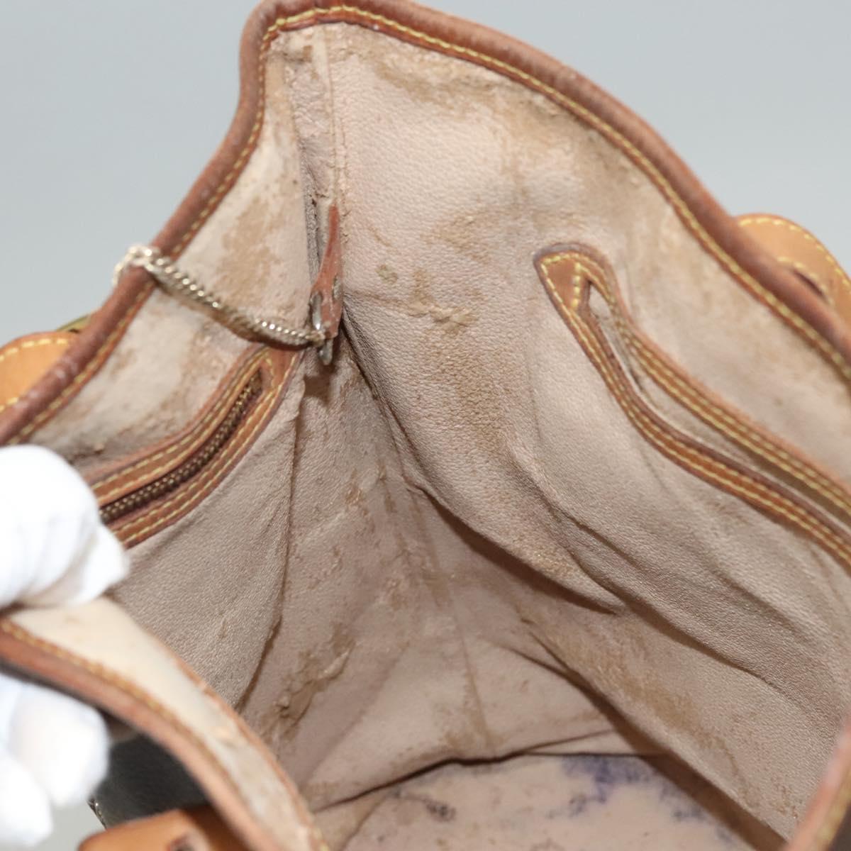 LOUIS VUITTON Monogram Bucket GM Shoulder Bag M42236 LV Auth BD1586