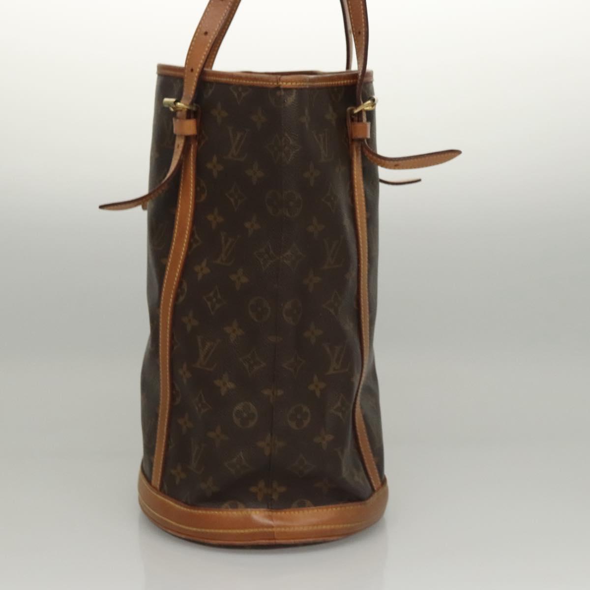 LOUIS VUITTON Monogram Bucket GM Shoulder Bag M42236 LV Auth BD1586