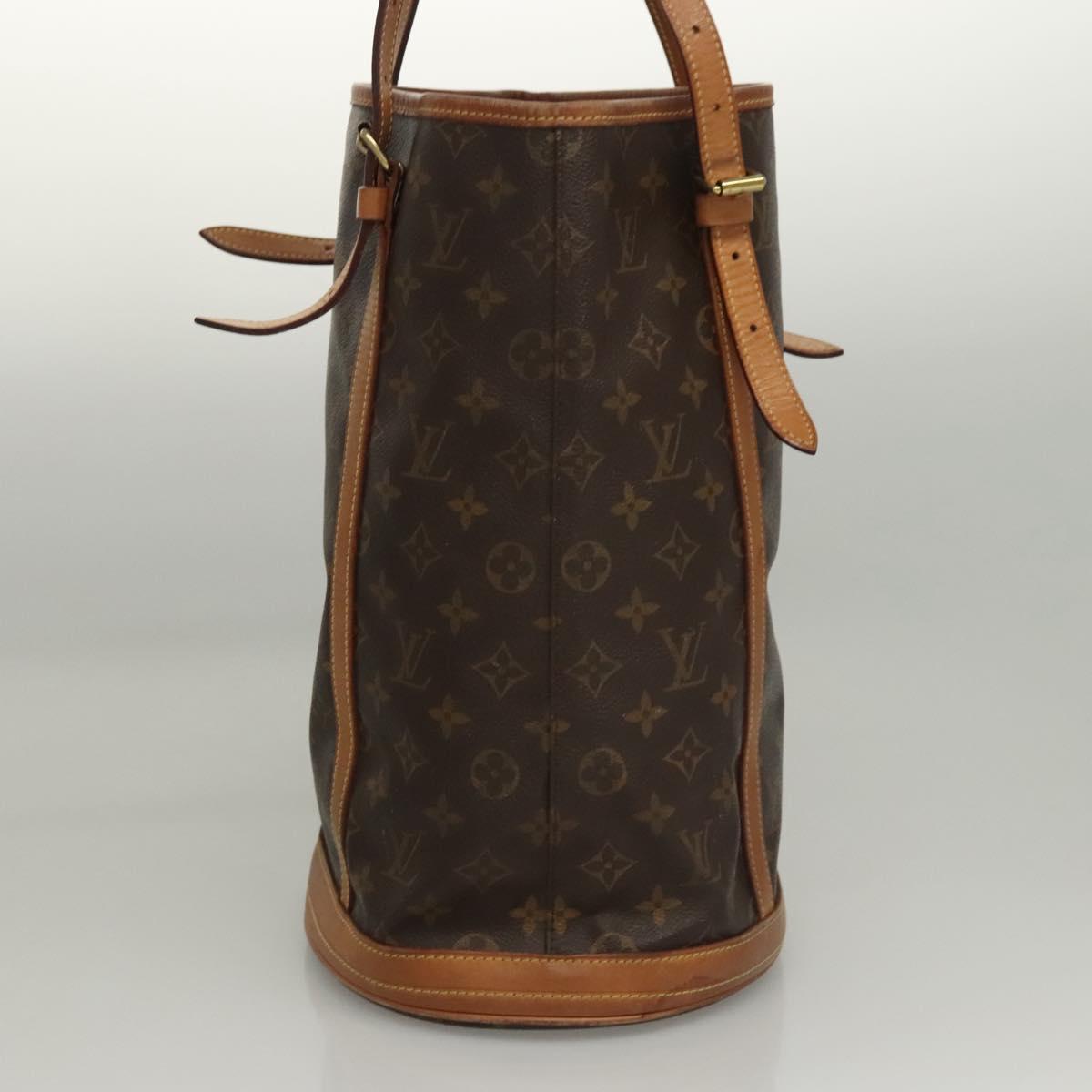 LOUIS VUITTON Monogram Bucket GM Shoulder Bag M42236 LV Auth BD1586