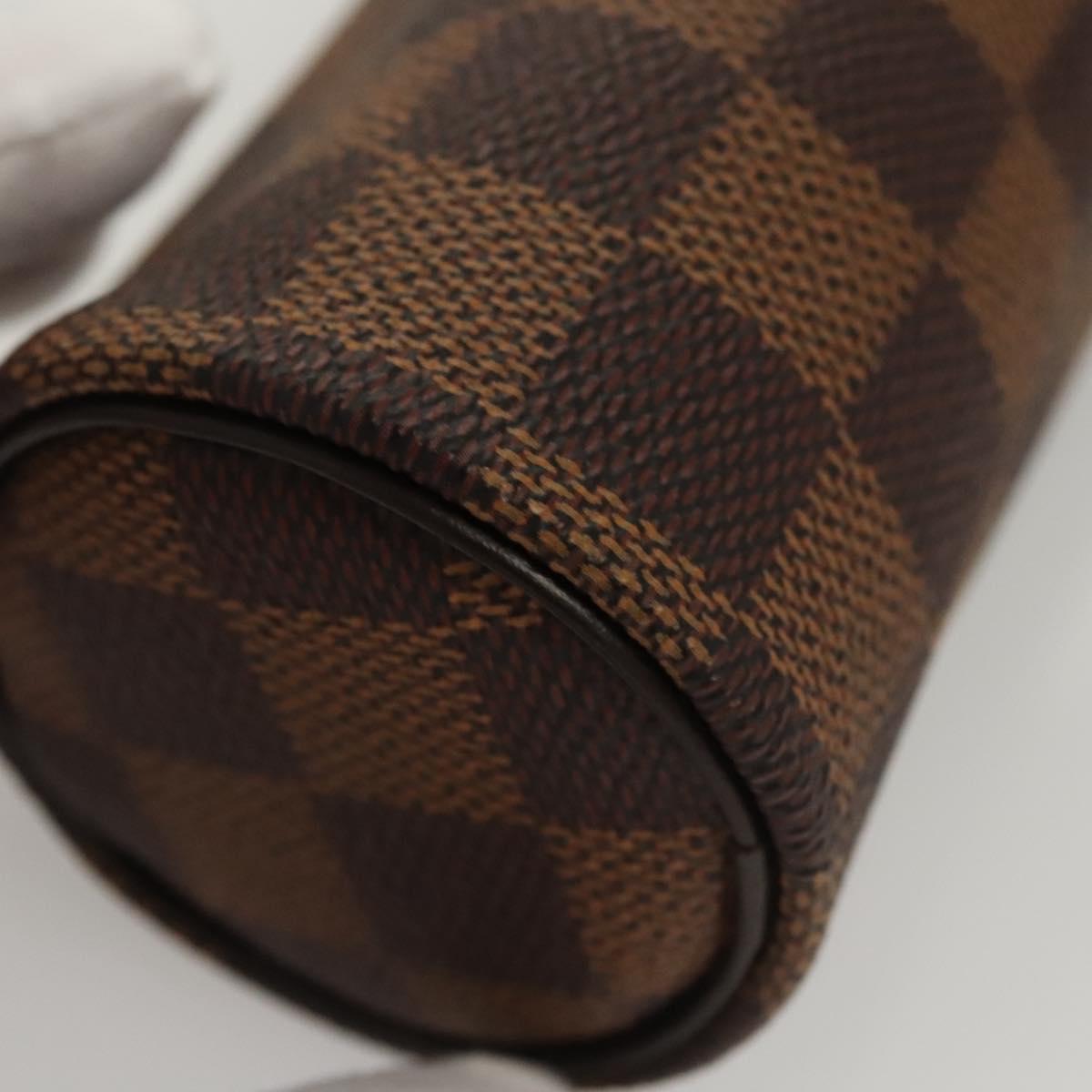 LOUIS VUITTON Damier Ebene GOLF CUP 1998 Golf Ball Case LV Auth BD1598M