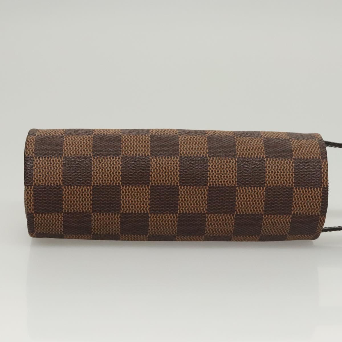 LOUIS VUITTON Damier Ebene GOLF CUP 1998 Golf Ball Case LV Auth BD1598M