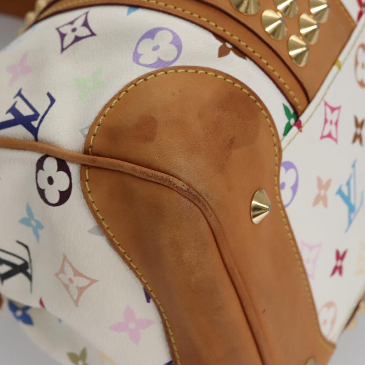 LOUIS VUITTON Monogram Multicolor Courtney MM Bag 2way White M45641 Auth BD162