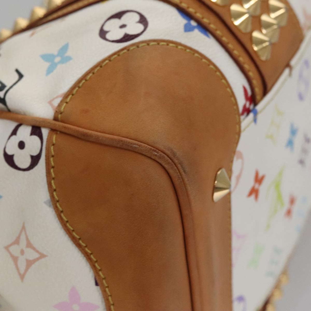 LOUIS VUITTON Monogram Multicolor Courtney MM Bag 2way White M45641 Auth BD162