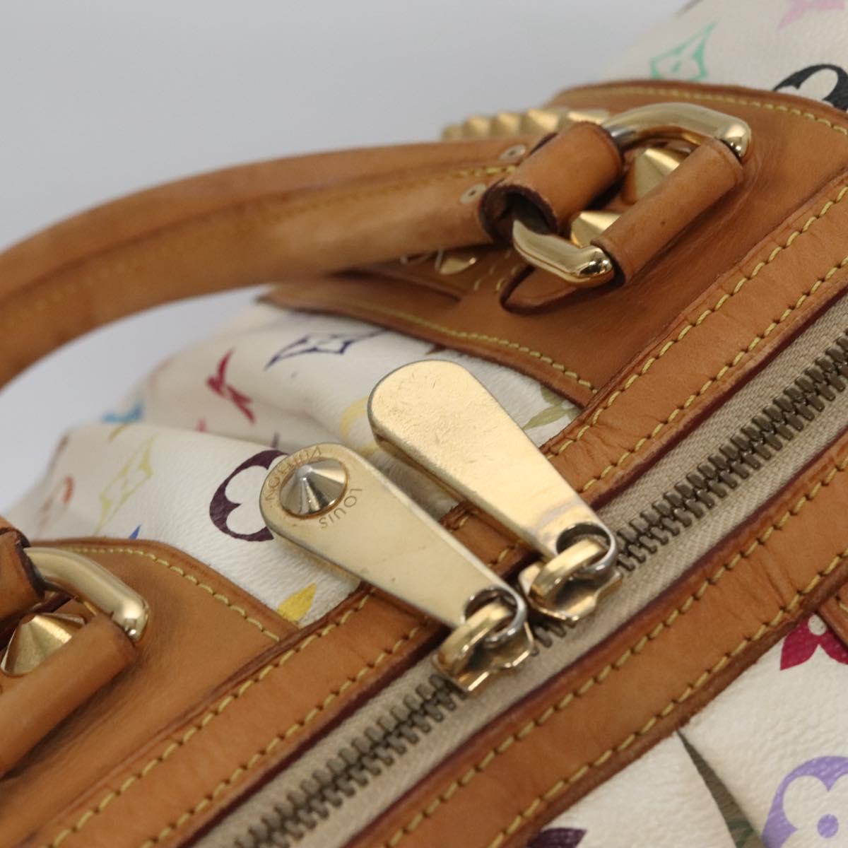LOUIS VUITTON Monogram Multicolor Courtney MM Bag 2way White M45641 Auth BD162