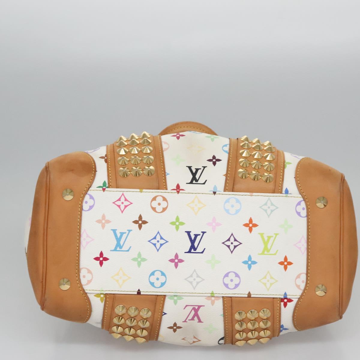 LOUIS VUITTON Monogram Multicolor Courtney MM Bag 2way White M45641 Auth BD162