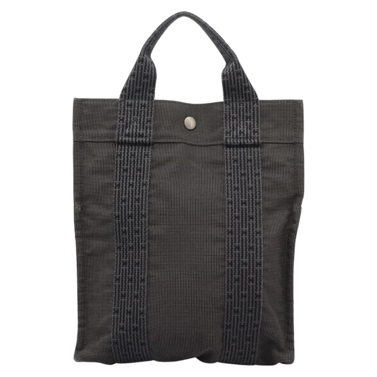 HERMES Herbag A Dos PM Backpack Canvas Gray Auth BD163