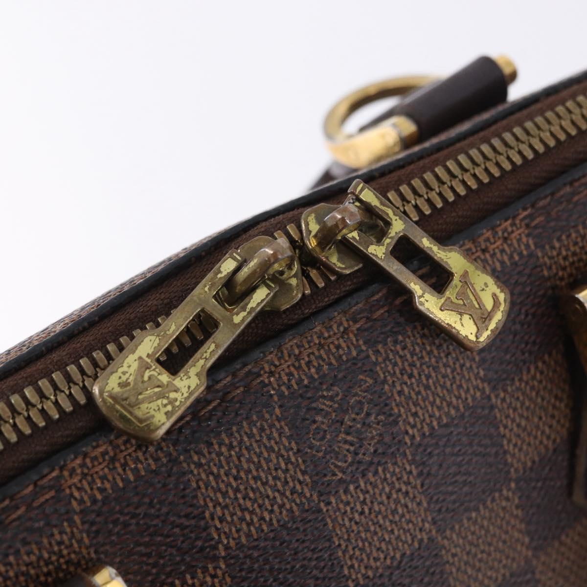 LOUIS VUITTON Damier Ebene Alma Hand Bag N51131 LV Auth BD1687
