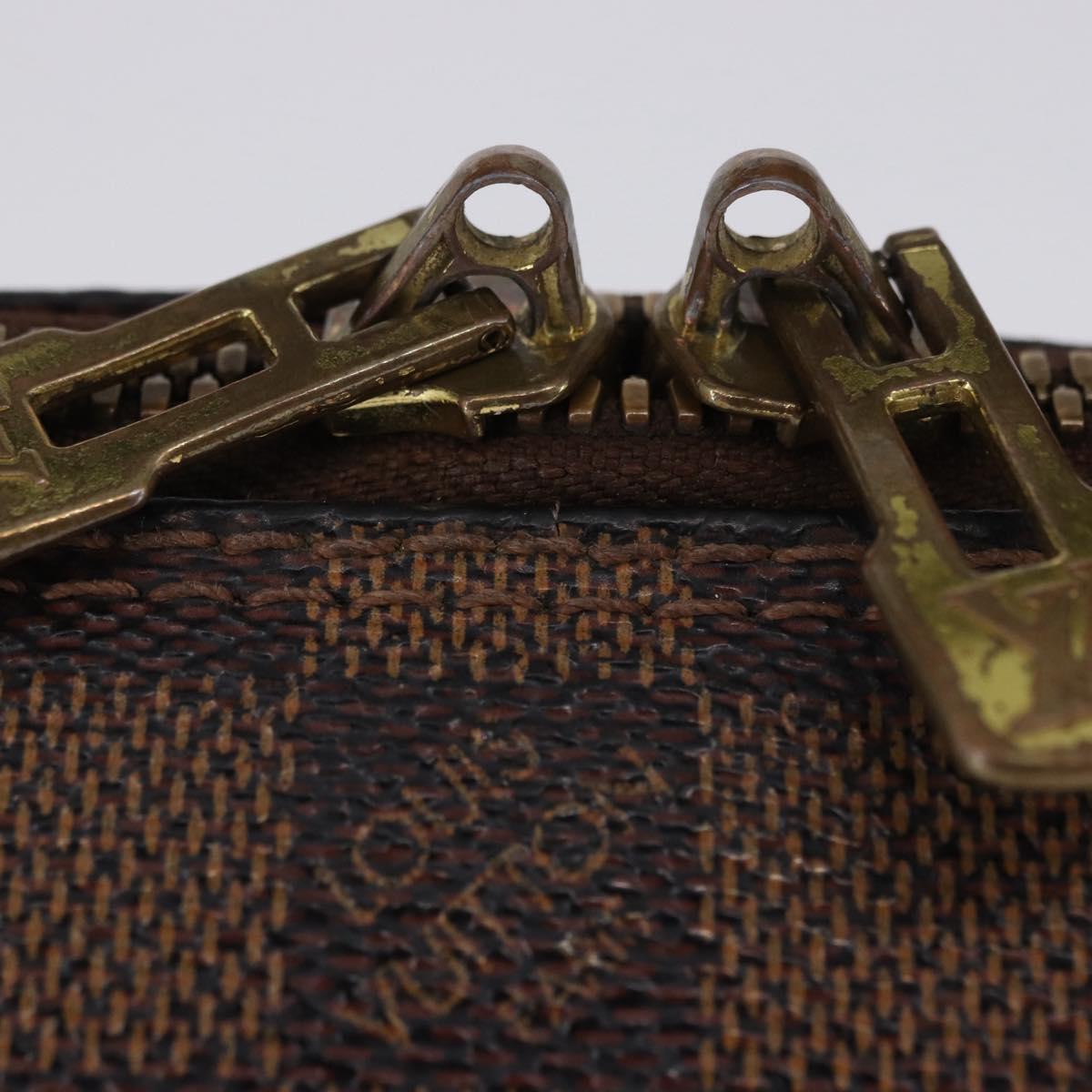 LOUIS VUITTON Damier Ebene Alma Hand Bag N51131 LV Auth BD1687