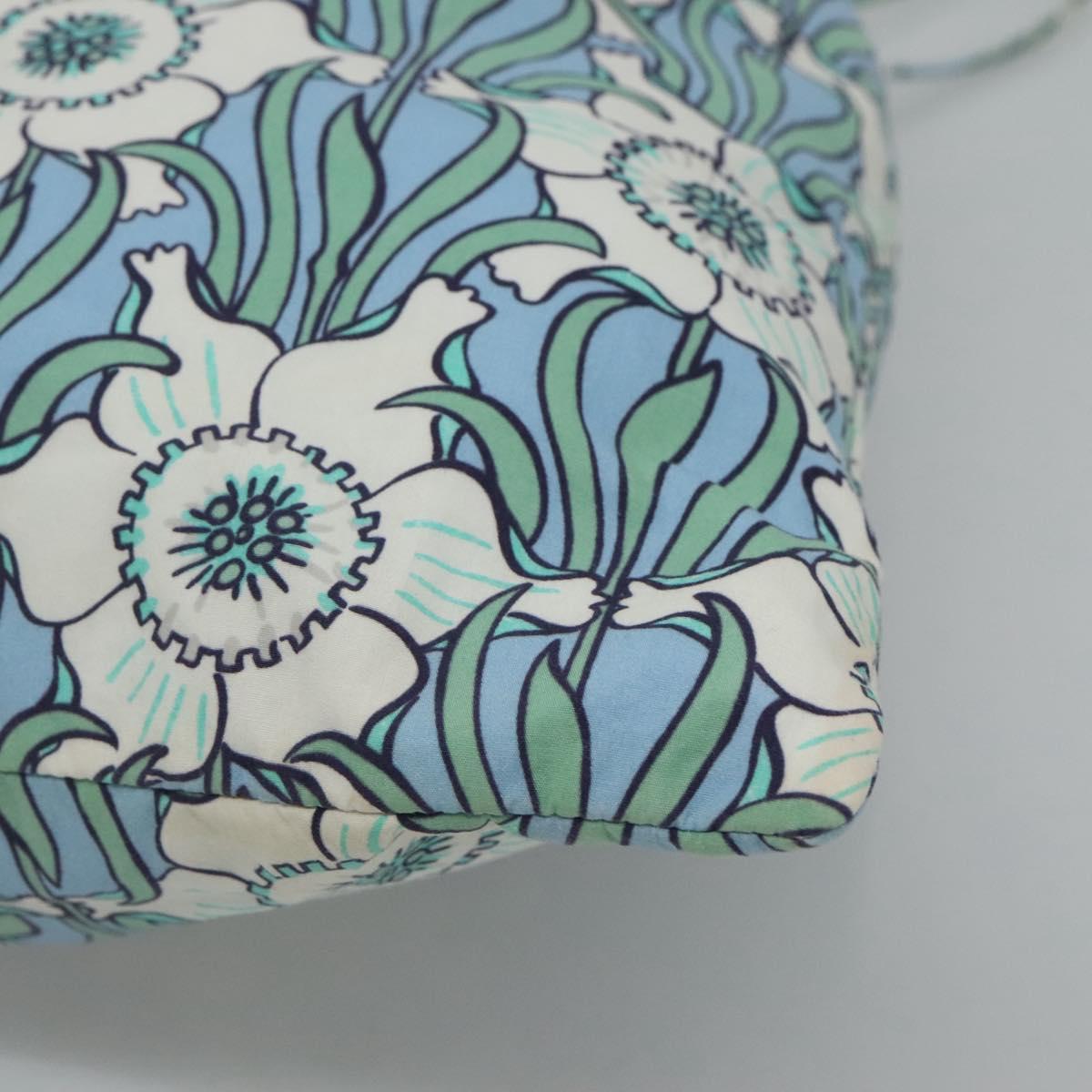 PRADA purse Pouch cotton Blue Auth BD1714