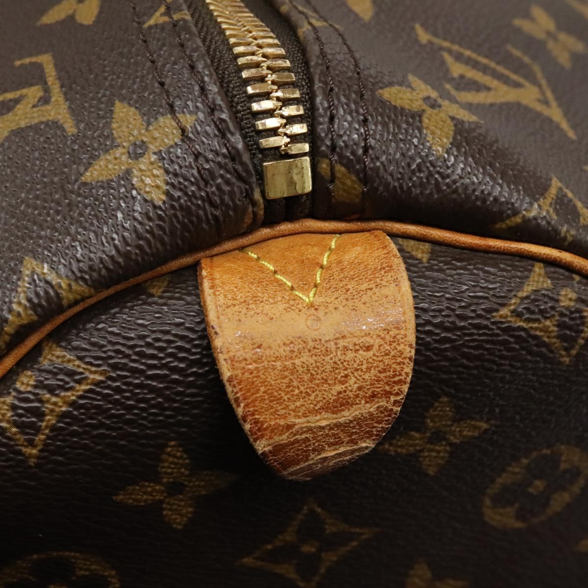 LOUIS VUITTON Monogram Keepall 55 Boston Bag M41424 LV Auth BD1755