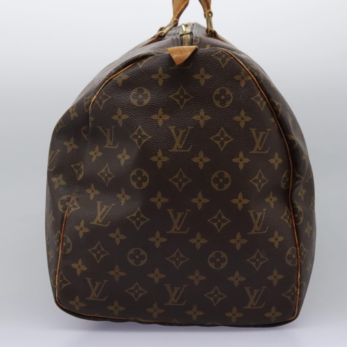 LOUIS VUITTON Monogram Keepall 55 Boston Bag M41424 LV Auth BD1755