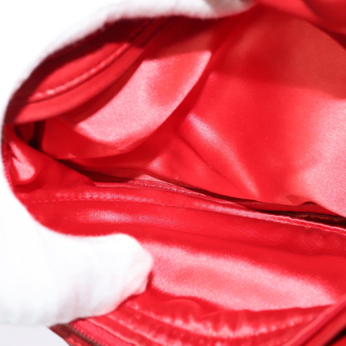 GUCCI Waist bag Leather Red Gold Auth BD1765