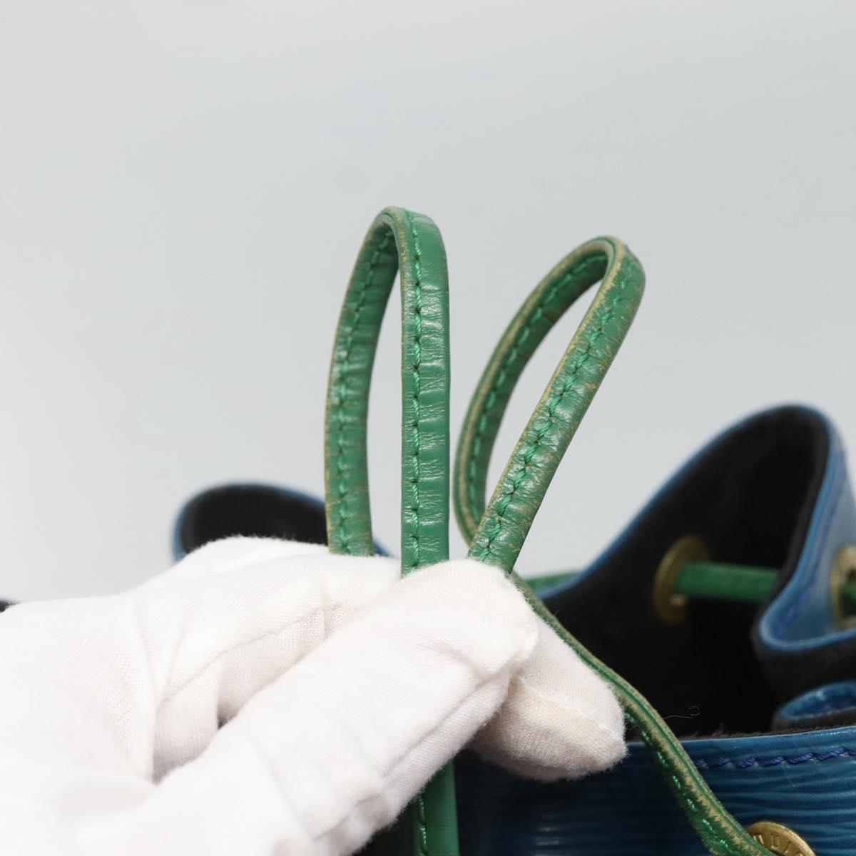 LOUIS VUITTON Epi Noe Shoulder Bag Bicolor Green Blue M44044 LV Auth BD1771