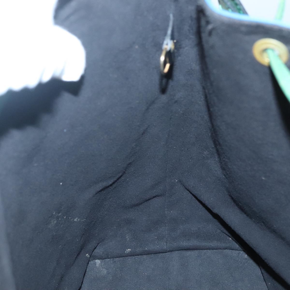 LOUIS VUITTON Epi Noe Shoulder Bag Bicolor Green Blue M44044 LV Auth BD1771