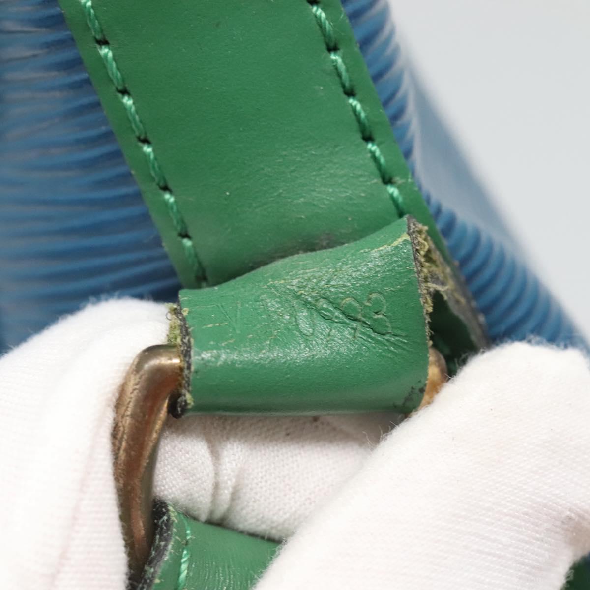 LOUIS VUITTON Epi Noe Shoulder Bag Bicolor Green Blue M44044 LV Auth BD1771