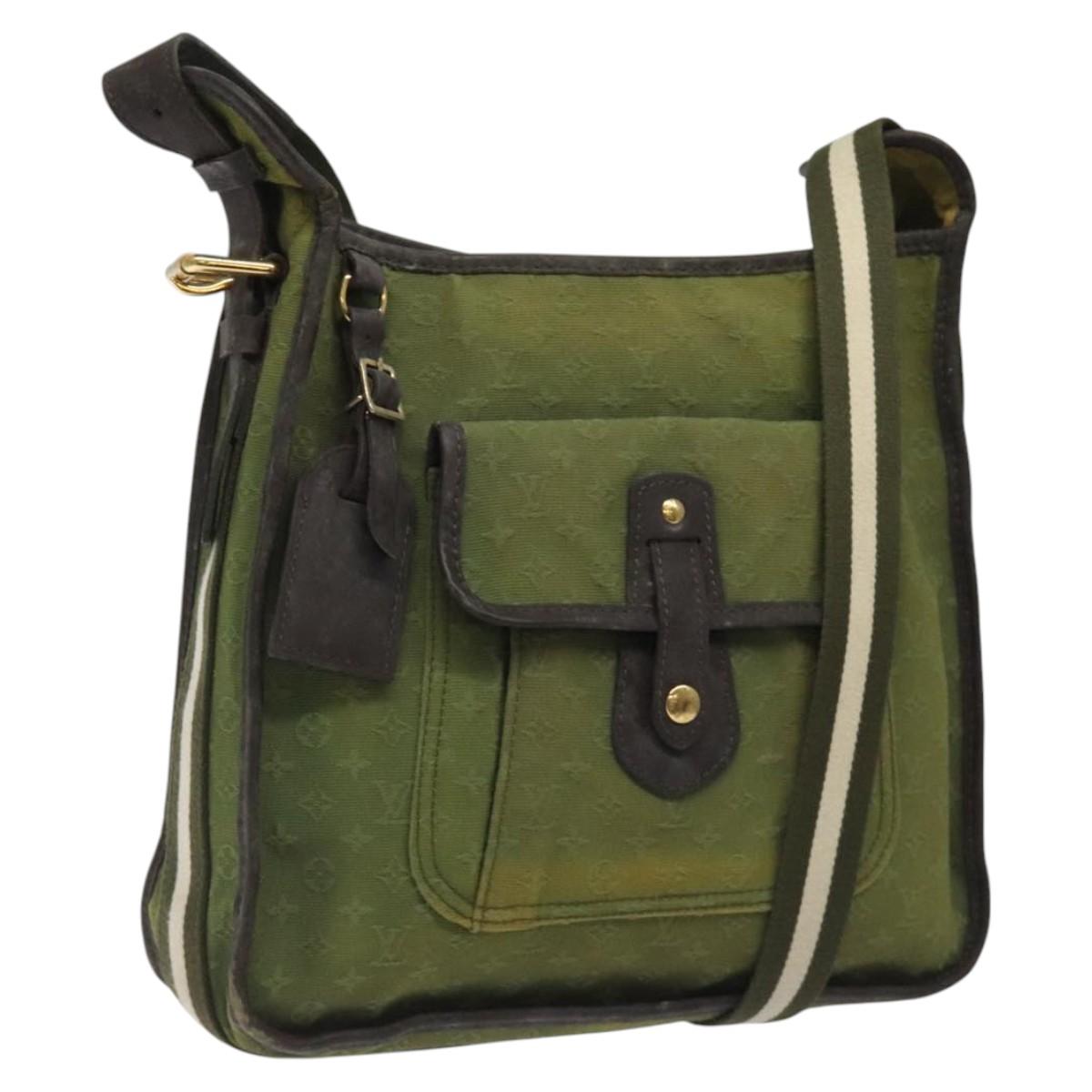 LOUIS VUITTON Monogram Mini Besace Mary Kate Bag TST Khaki M92322 LV Auth BD1787