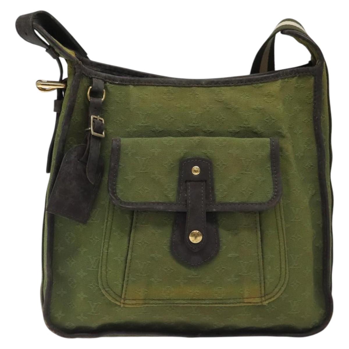 LOUIS VUITTON Monogram Mini Besace Mary Kate Bag TST Khaki M92322 LV Auth BD1787