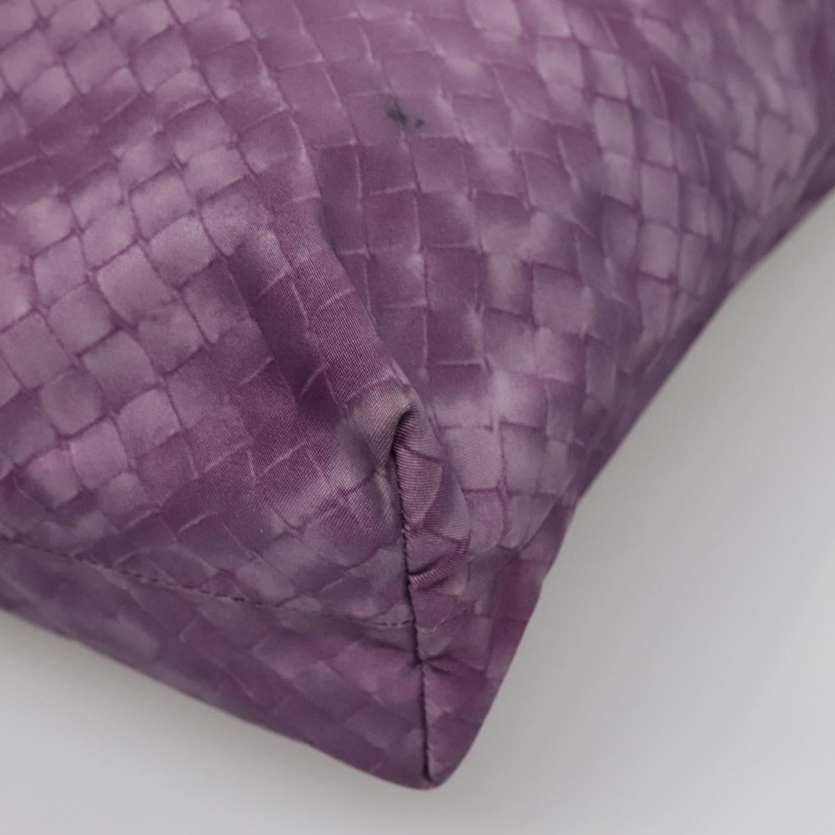 BOTTEGA VENETA INTRECCIATO Tote Bag Nylon Purple Auth BD1795
