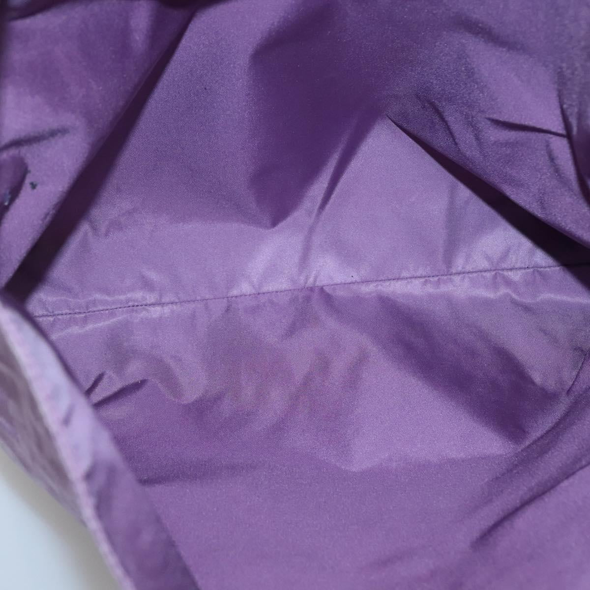 BOTTEGA VENETA INTRECCIATO Tote Bag Nylon Purple Auth BD1795