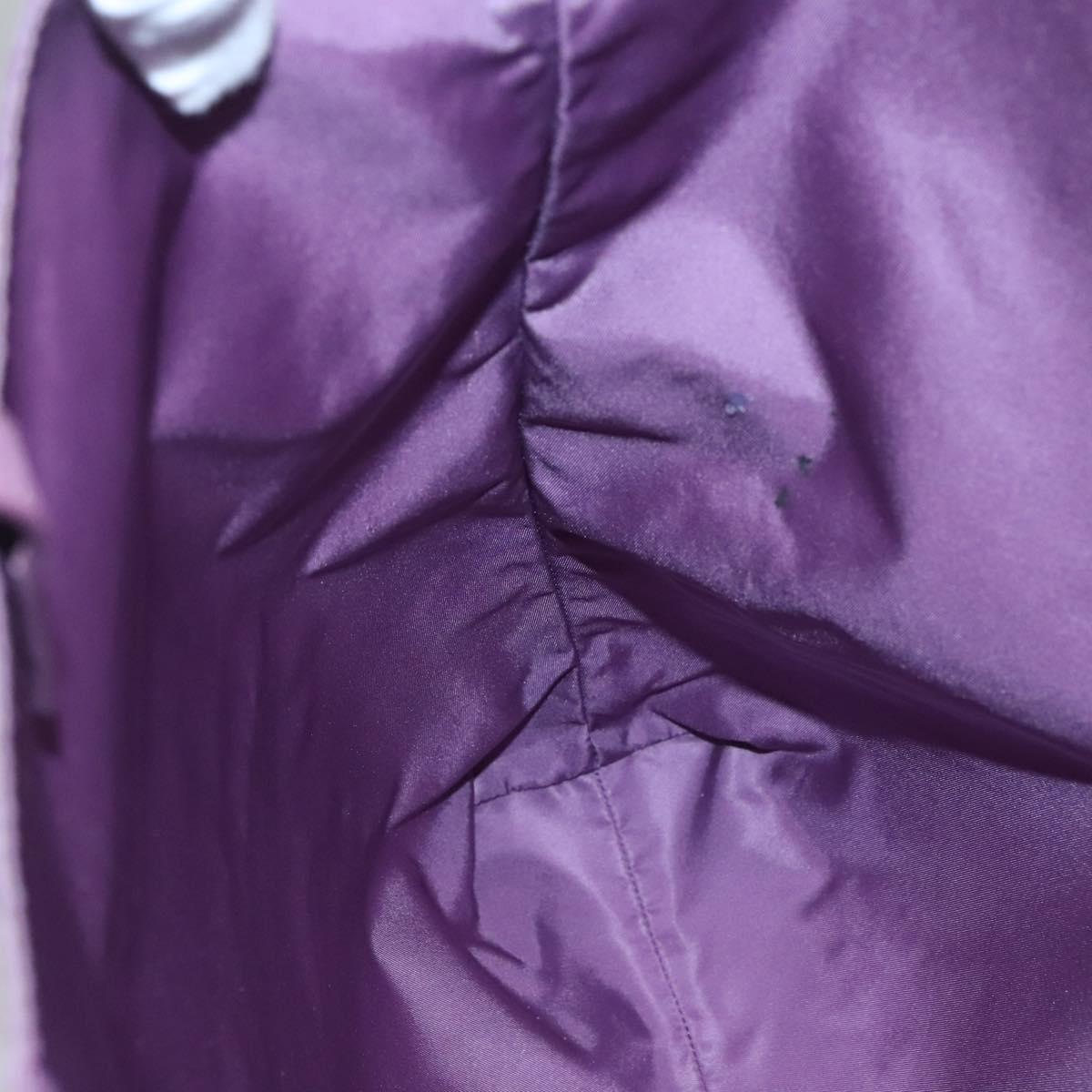 BOTTEGA VENETA INTRECCIATO Tote Bag Nylon Purple Auth BD1795