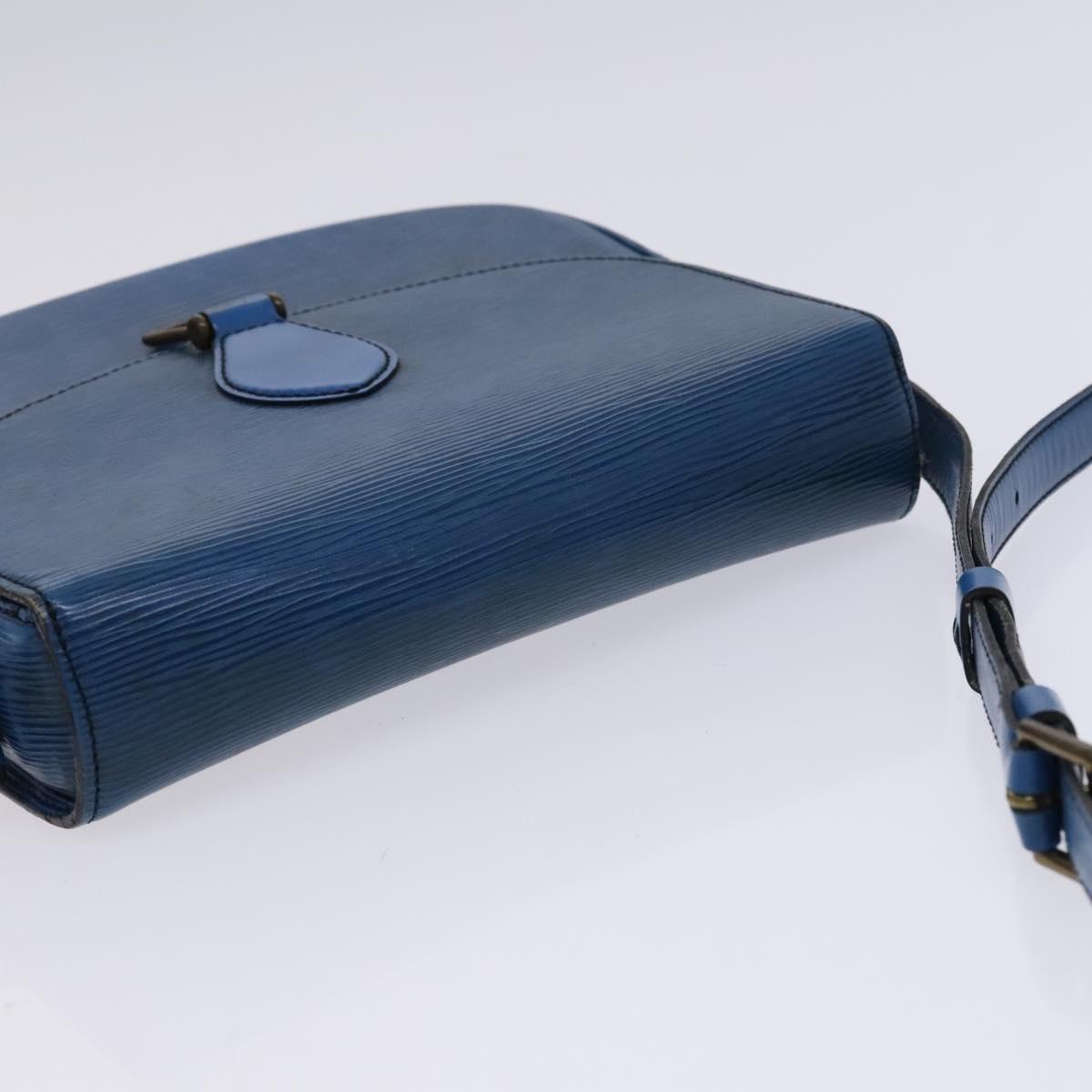 LOUIS VUITTON Epi Saint Cloud GM Shoulder Bag Toledo Blue M52195 LV Auth BD1841