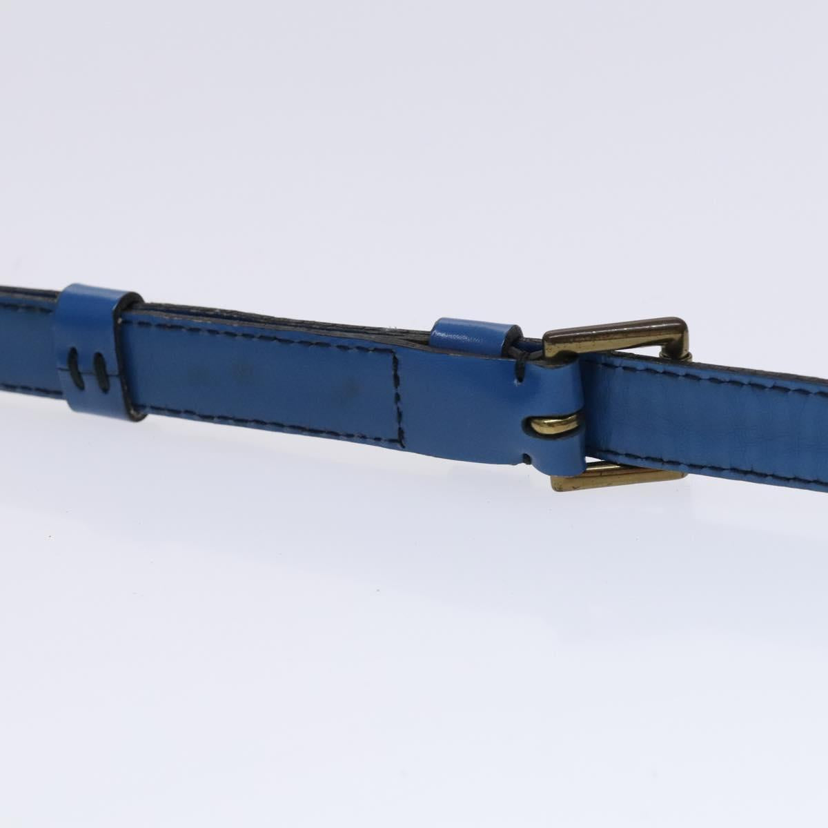 LOUIS VUITTON Epi Saint Cloud GM Shoulder Bag Toledo Blue M52195 LV Auth BD1841