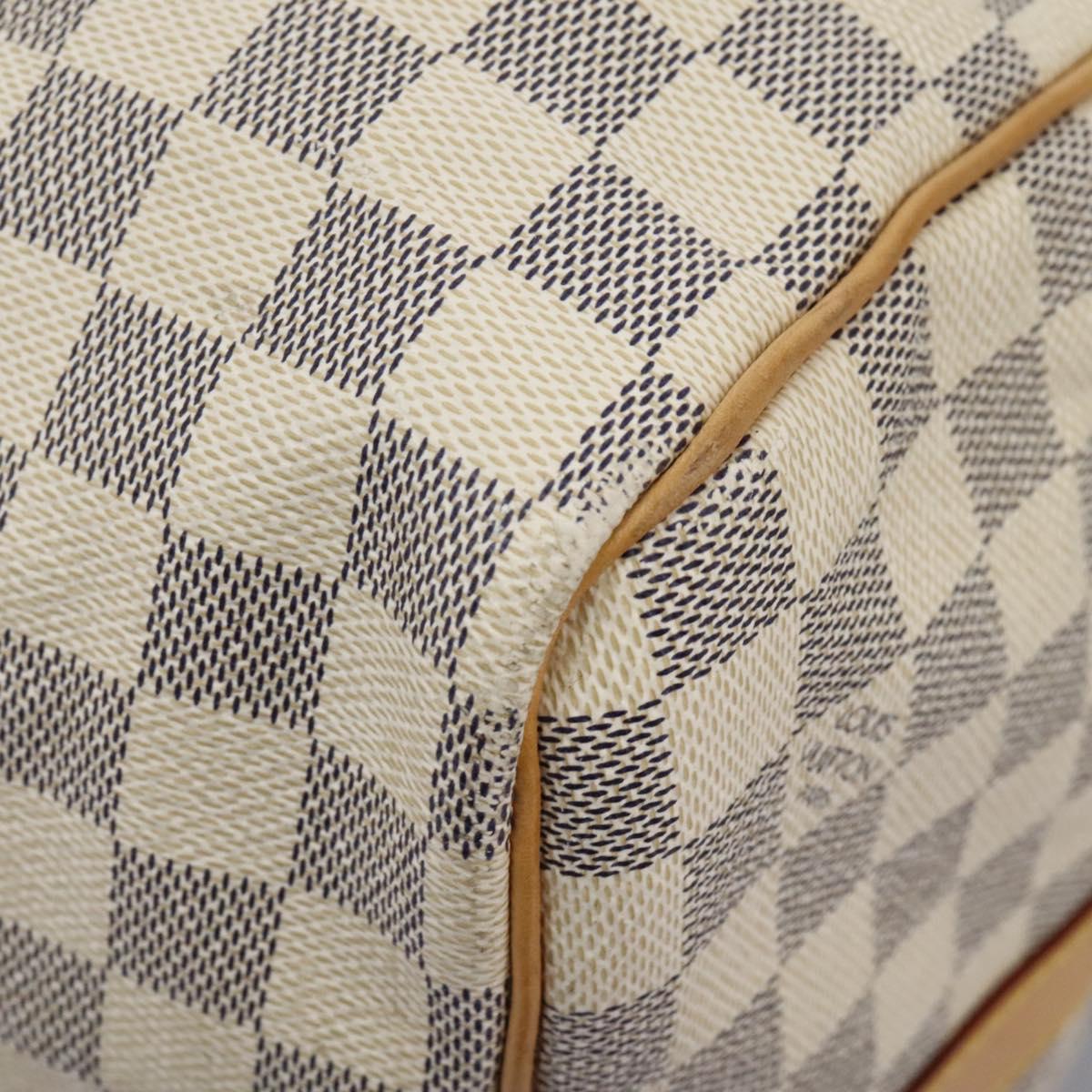 LOUIS VUITTON Damier Azur Keepall Bandouliere 55 Boston Bag N41429 Auth BD1851AV