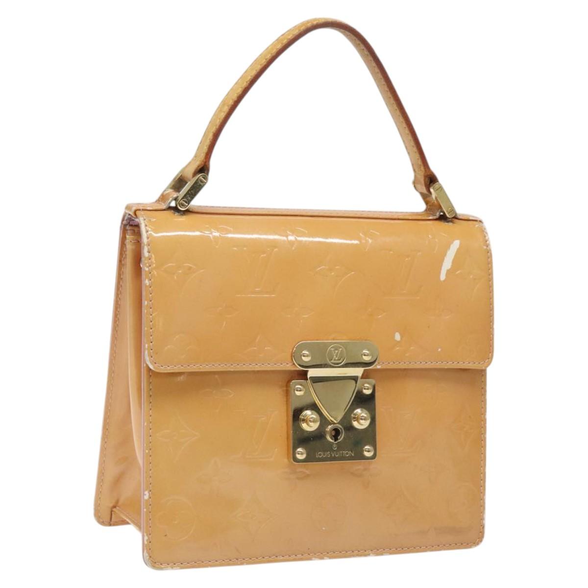 LOUIS VUITTON Vernis Spring Street Hand Bag Marshmallow Pink M91033 Auth BD1853