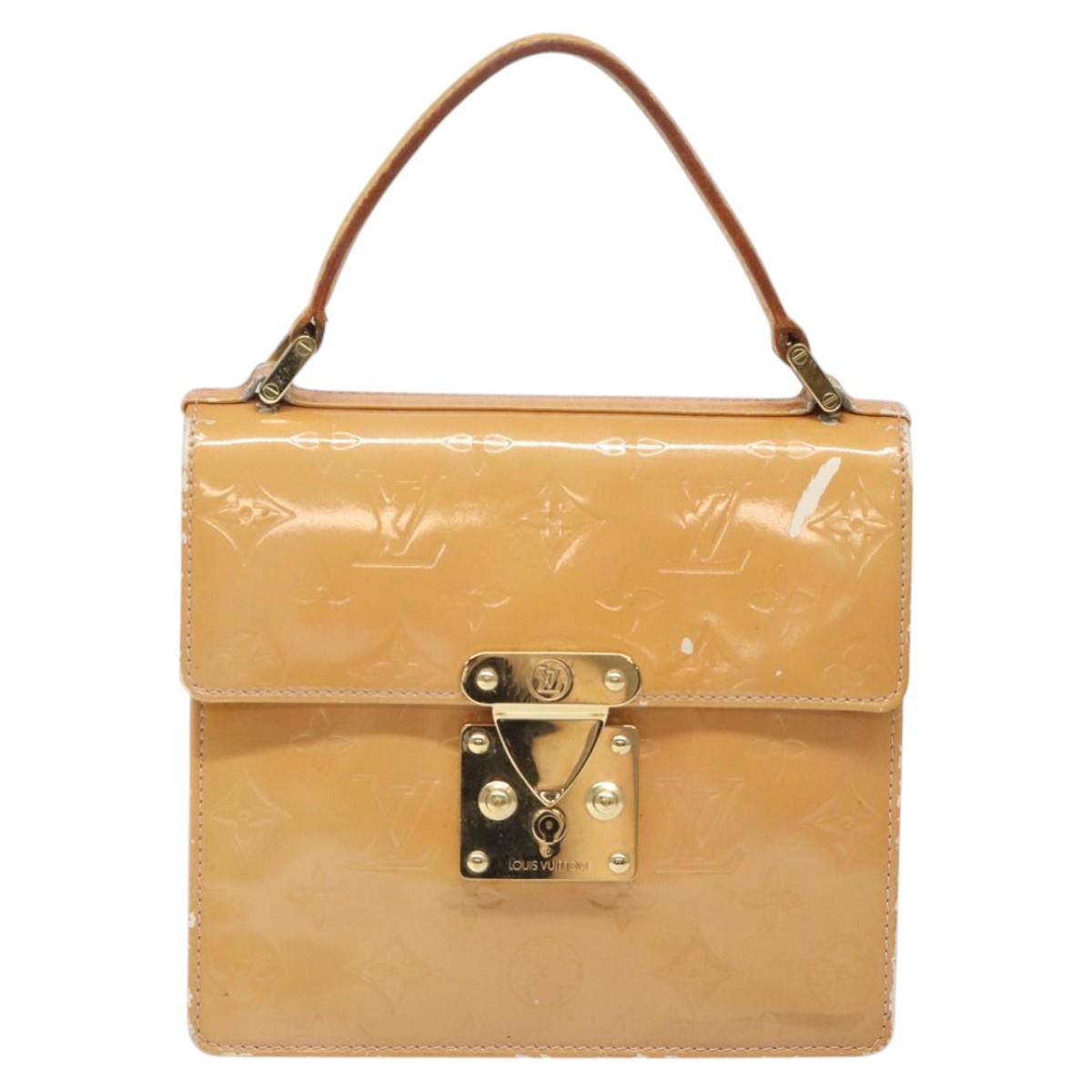 LOUIS VUITTON Vernis Spring Street Hand Bag Marshmallow Pink M91033 Auth BD1853