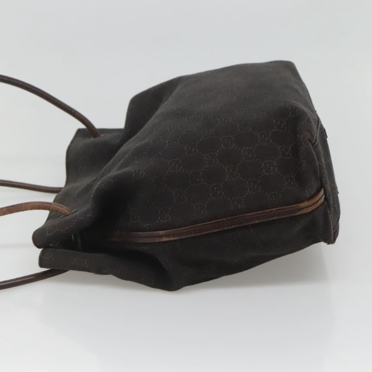 GUCCI GG Canvas Shoulder Bag Brown 101341 Auth BD1864