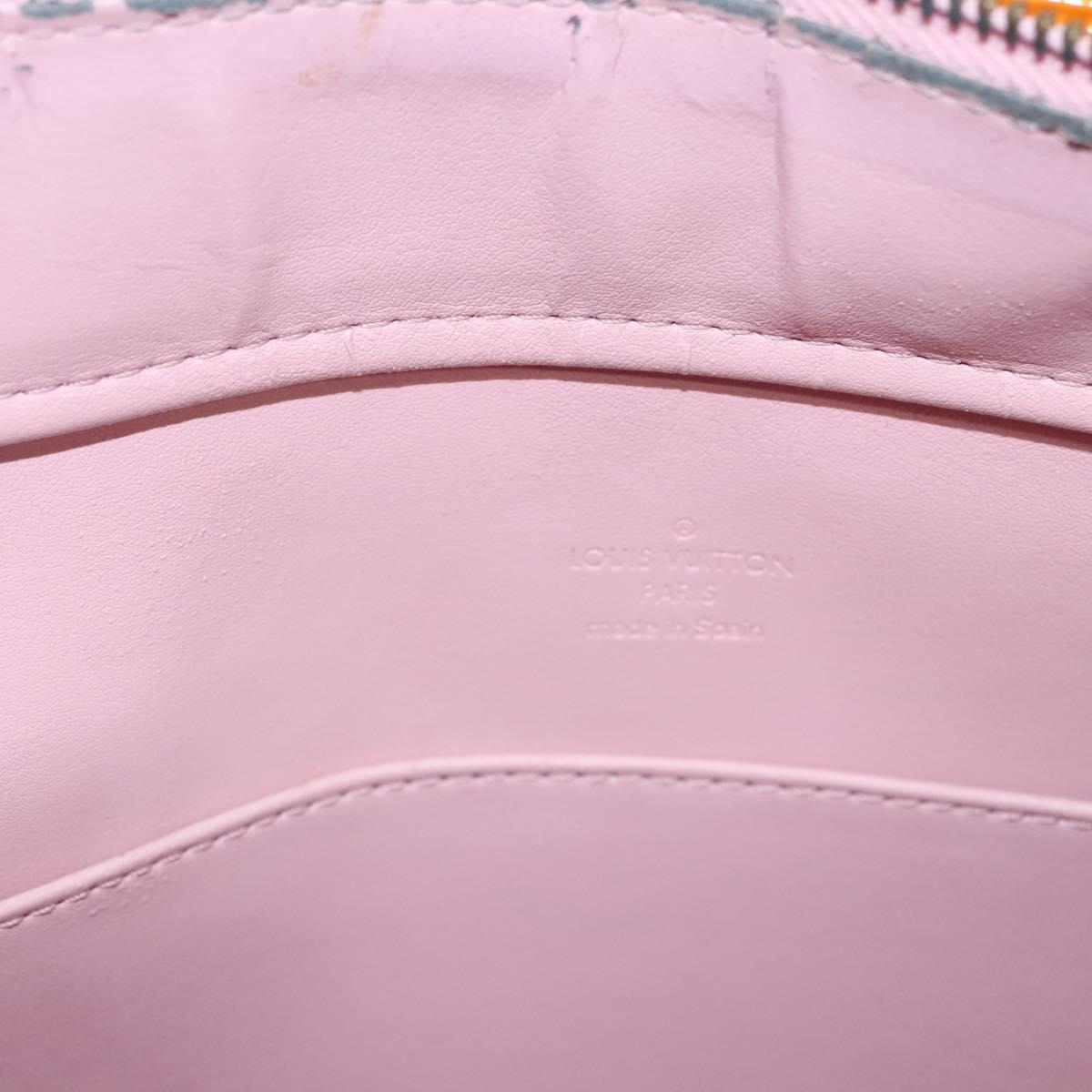 LOUIS VUITTON Monogram Vernis Columbus Bag Marshmallow Pink M91032 Auth BD1877