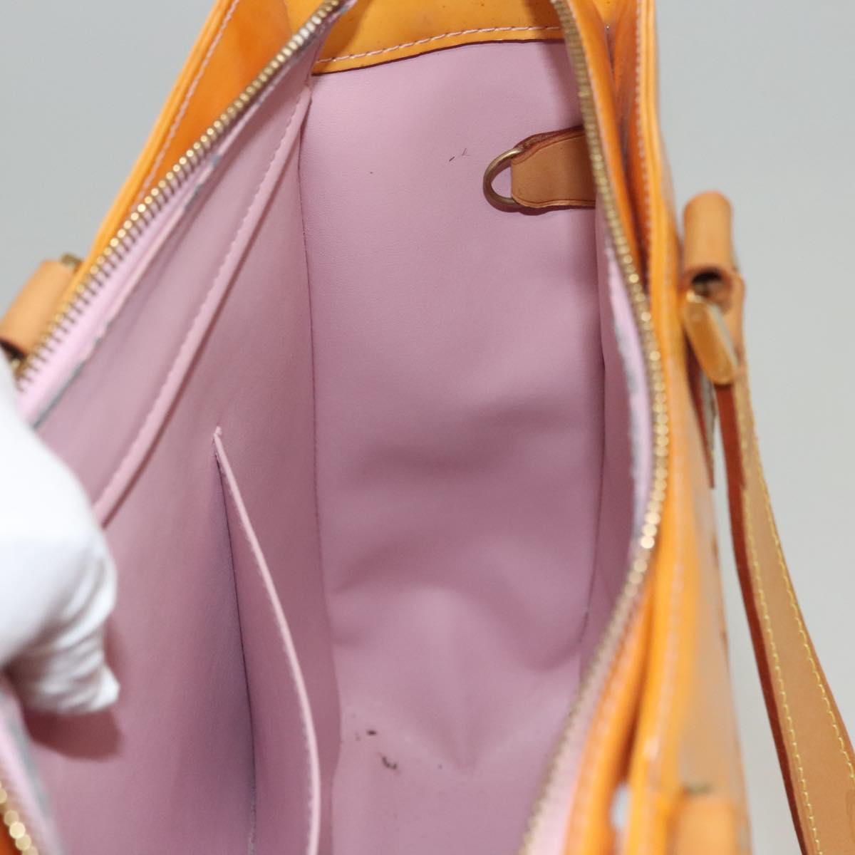 LOUIS VUITTON Monogram Vernis Columbus Bag Marshmallow Pink M91032 Auth BD1877