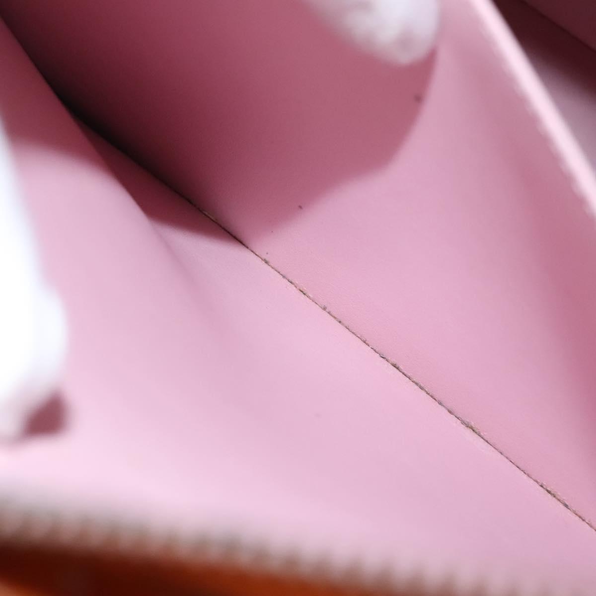 LOUIS VUITTON Monogram Vernis Columbus Bag Marshmallow Pink M91032 Auth BD1877