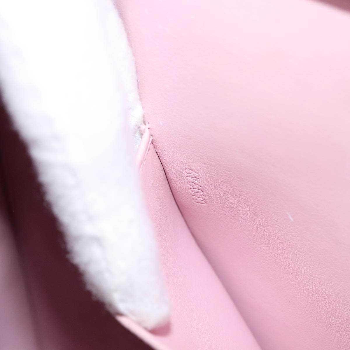 LOUIS VUITTON Monogram Vernis Columbus Bag Marshmallow Pink M91032 Auth BD1877