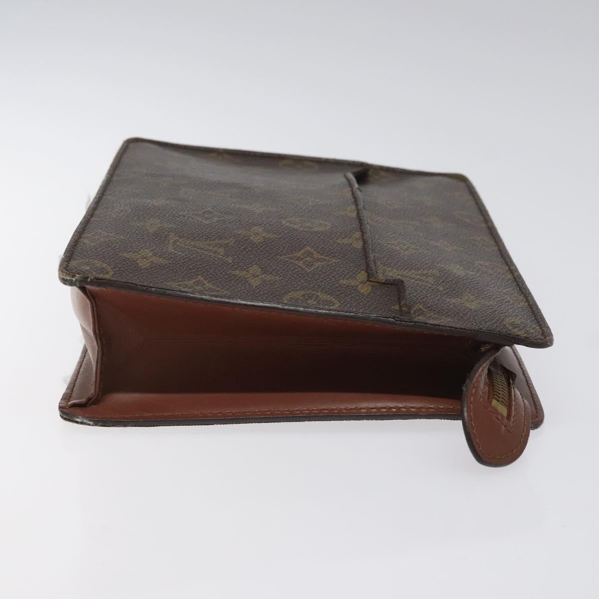 LOUIS VUITTON Monogram Pochette Homme Clutch Bag M51795 LV Auth BD1880