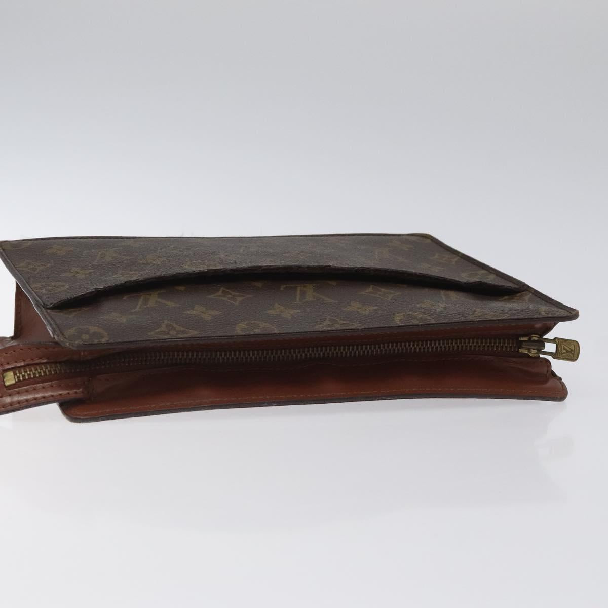 LOUIS VUITTON Monogram Pochette Homme Clutch Bag M51795 LV Auth BD1880
