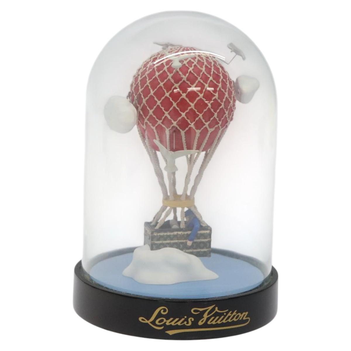 LOUIS VUITTON Snow Globe Balloon VIP Only Clear Red LV Auth BD1883