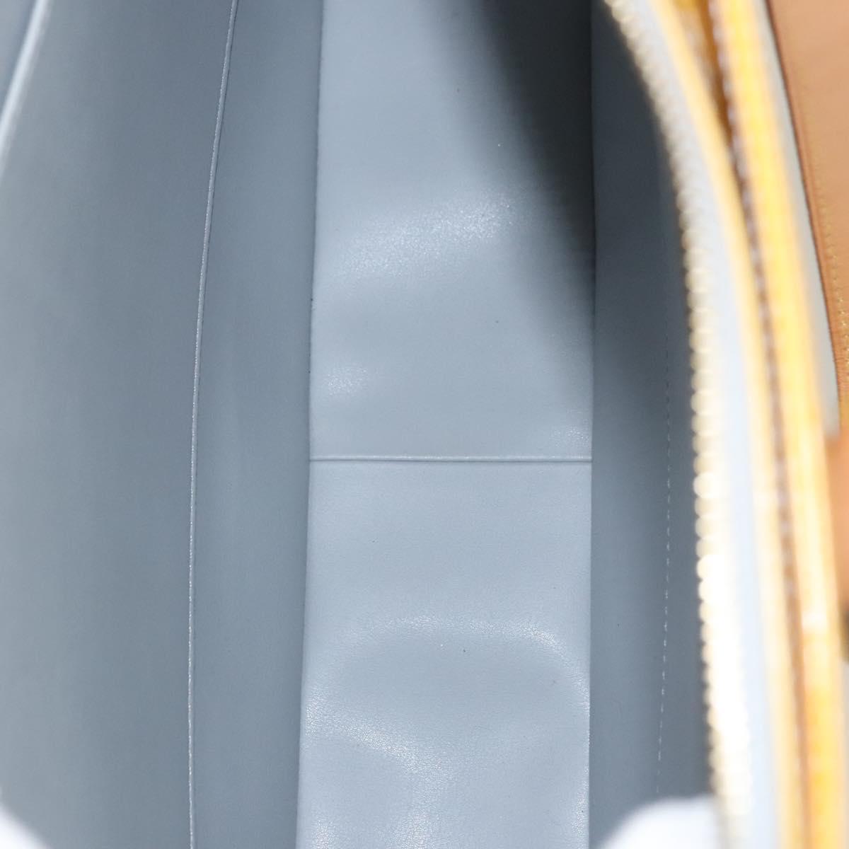 LOUIS VUITTON Monogram Vernis Columbus Tote Bag Gris M91028 LV Auth BD1891