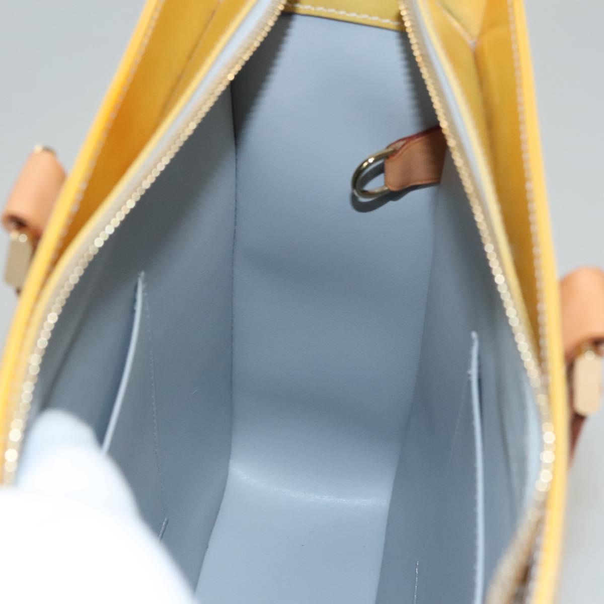 LOUIS VUITTON Monogram Vernis Columbus Tote Bag Gris M91028 LV Auth BD1891