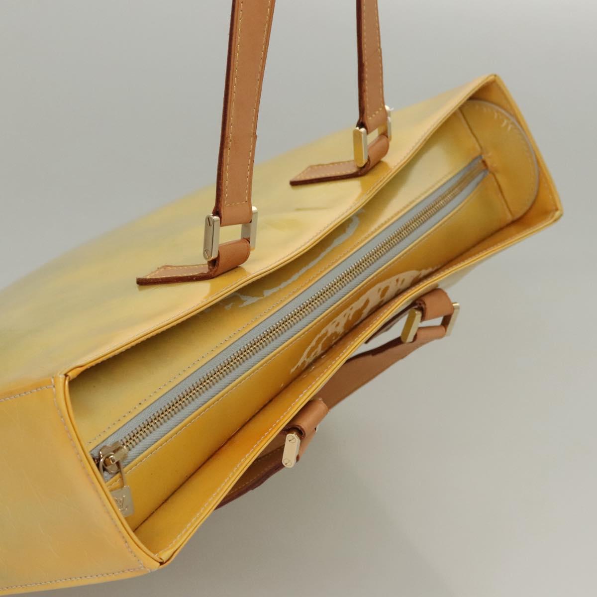 LOUIS VUITTON Monogram Vernis Columbus Tote Bag Gris M91028 LV Auth BD1891