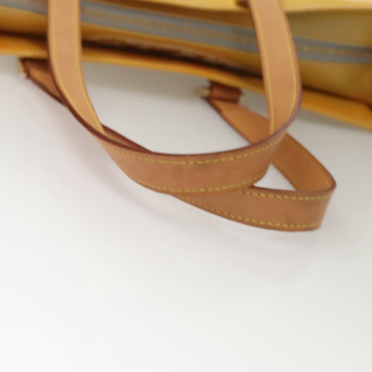 LOUIS VUITTON Monogram Vernis Columbus Tote Bag Gris M91028 LV Auth BD1891