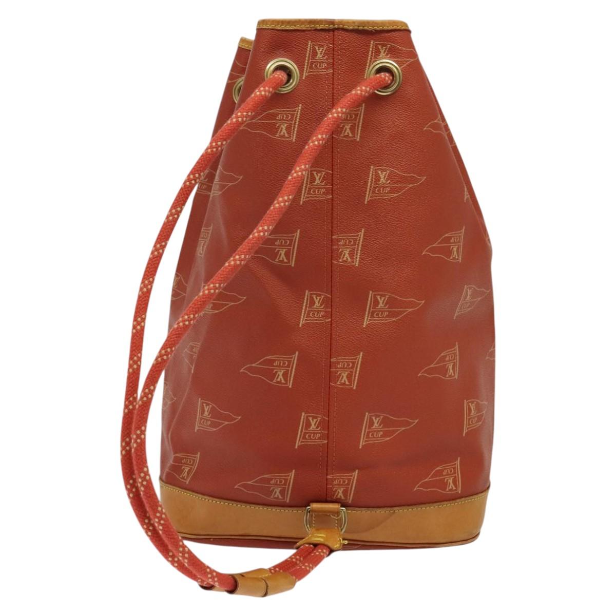 LOUIS VUITTON LV CUP Saint Tropez Shoulder Bag Red M80026 LV Auth BD1921